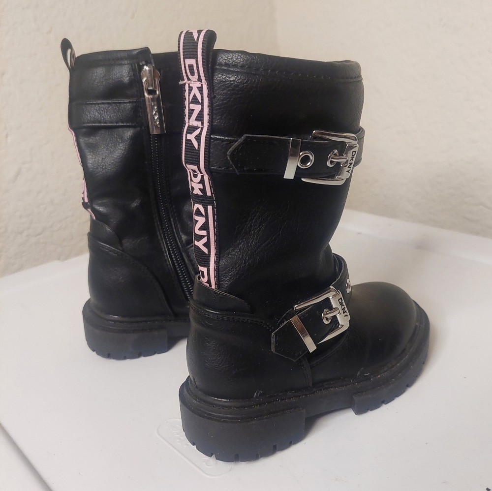 DKNY Toddler Girls Buckle Moto Boots - 6C
